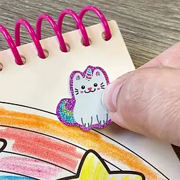 Книжка-розмальовка Ses Creative Єдиноріжка 15 сторінок 40 наліпок з блискітками (00111S) - мініатюра 4