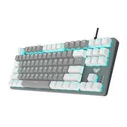 Клавіатура F3287 KRGD Blue EN/UA White/Grey, USB, кабель 1.6 м, 359 х 128.6 х 37.1 мм Aula teh0028289 - мініатюра 2