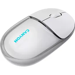 Миша Canyon OnClick 24 BT/ Wireless Transparent/White (CNS-CMSW24W) - мініатюра 4