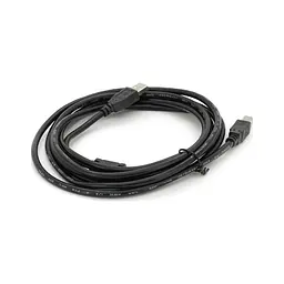 Кабель для принтера USB 2.0 AM/BM 3.0m ferrite black Voltronic (YT-AM/BM-3.0BB) - мініатюра 2