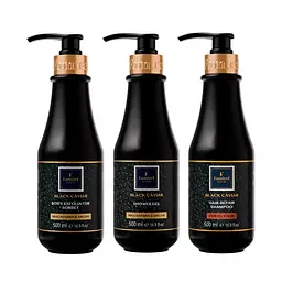 Подарунковий набір косметики для розкішного догляду Famirel Black Caviar (086424, 086431, 086479)