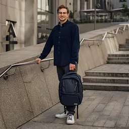 Рюкзак для ноутбука Bagland 15,6" STARK blue (815812115/0014369) - мініатюра 8