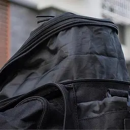 Складна велосипедна сумка на багажник з дощовиком Korbi S1645290 30L Чорна - мініатюра 8
