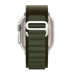 Ремінець для Apple Watch 49/46/45/44/42 (Series 1-3), оливковий, Alpine Loop Alpina Band, тканинний поліестеровий ремінець для смарт-годин, дихаючий, для активного відпочинку та спорту, ArmorStandart (ARM81045) - мініатюра 6