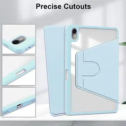 Чохол TPUCristal Pen holder 360 для Xiaomi Redmi Pad 2 2025 Голубий - мініатюра 4