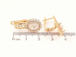 Сережки Xuping англійська застібка позолота 18K "Інкрустація кристалами" 291541 - мініатюра 2