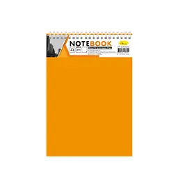 Блокнот А5 Апельсин В-БП5-80(Orange) 80 аркушів, пружина зверху