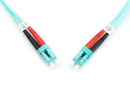 Волоконно-оптичний патч-корд Assmann, дуплекс, LC to LC MM OM3 50/125 µ, 10 м DK-2533-10/3 Aqua - мініатюра 3