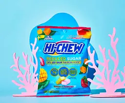 Жувальні цукерки Morinaga Hi-Chew Reduced Sugar Mango & Strawberry 60г - мініатюра 3