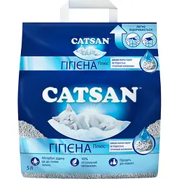 Уцінка. Наповнювач для котячого туалету Catsan Hygiene Plus 5 л 
