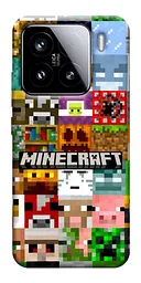 Чохол Demsky Minecraft collage для Xiaomi 15