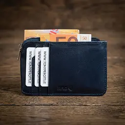 Кредитниця з RFID Tony Perotti з натуральної шкіри Nevada 3825 (90558) Синя - мініатюра 4
