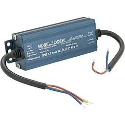 Імпульсний блок живлення герметичний Voltronic (Led Converter) 12V 36W, IP67, 113х35х21 мм, Box