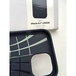 Чохол для iPhone 15 Spigen Liquid Air Navy Blue ACS06791 протиударний - мініатюра 5