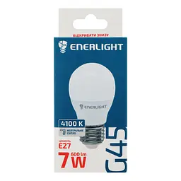 Світлодіодна лампа Enerlight G45, 7W, 4100K, E27 (G45E277SMDNFR) - мініатюра 3