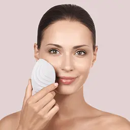 Електронна звукова щітка для обличчя GESKE Sonic Facial Brush 5 в 1 пудрова - мініатюра 7