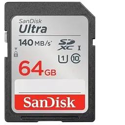 Карта пам'яті SanDisk 64GB SD class 10 UHS-I Extreme Ultra (SDSDUNB-064G-GN6IN)