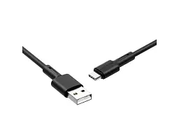 Кабель Borofone BX31 Soft Silicone USB Type-A to USB Type-C 1m Black (6931474710390)