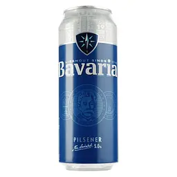 Уцінка. Пиво Bavaria, світле, фільтроване, 5%, з/б, 0,5 л 