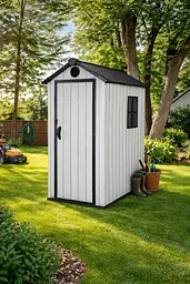Госпблок-сарай пластиковий BKS 3х5FT з двосхилим дахом 210 × 103 × 163 см - мініатюра 5