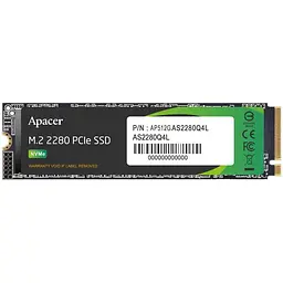 Накопичувач SSD M.2 2280 512GB Apacer (AP512GAS2280Q4L-1)