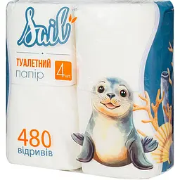 Туалетний папір Sail 2 шари 4 рулони