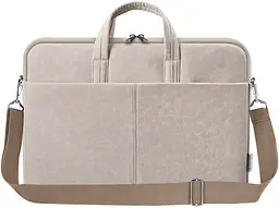 Сумка для ноутбука 15.6'' Defender Solid шкіра, кишеня, бежева - мініатюра 3
