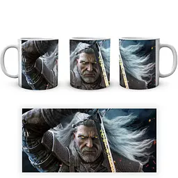 Кухоль GeekLand The Witcher Відьмак Геральт TW 002.037 330 мл білий - мініатюра 4