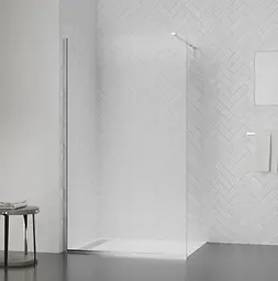 Душова перегородка Qtap Walk-In Standard CRM209.C8 90х200 см, скло Clear 8 мм, покриття CalcLess - мініатюра 5