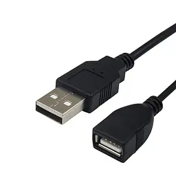 Кабель питания USB с выключателем 28 см черный - миниатюра 3