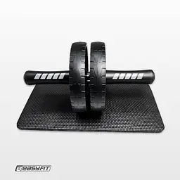 Ролик для пресу EasyFit BLM подвійний чорний (EF-1356) - мініатюра 4