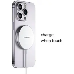 Зарядний пристрій Essager 2-in-1 wireless charger 15W magnetic for phone and earphones (EWXCX-YT02-Z) - мініатюра 3