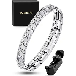 Магнітний браслет MagnetRX® для жінок Ultra Strength - Ефективні титанові магнітні браслети для жінок - Регульована довжина