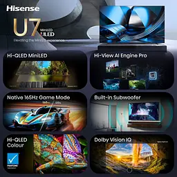 Телевізор Hisense 100U7SE 100` QLED 4K (20018867) UA [173916] - мініатюра 2
