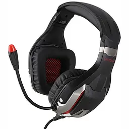 Дротова ігрова гарнітура Onikuma Gaming with LED K12, USB, 3.5mm, 2.2m, black-red - мініатюра 2