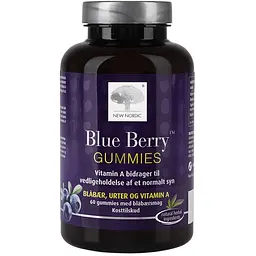 Добавка New Nordic Blue Berry Gummies для покращення зору 60 гумок