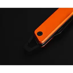 Розкладний туристичний ніж True Utility Modern Keychain Knife Чорний-Помаранчевий - мініатюра 4
