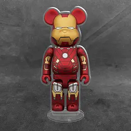 Акрилова колекційна фігурка Bearbrick Iron Man - мініатюра 2