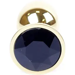 Анальна пробка Boss Of Toys Boss Series - Jewellery Gold Plug Black S, BS6400020, Золотий / Чорний - мініатюра 2