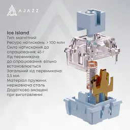 Клавіатура Ajazz AK680 V2 Ice Island Magnetic Switch USB Black (AK680-V2-I-S-B) - мініатюра 9