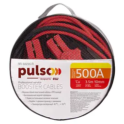Пускові дроти прикурювання Pulso 500А до -45 +80°C 3,5 Метра в сумці (ПП-50235-П) - мініатюра 3