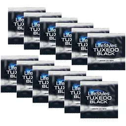 Презервативи LifeStyles Tuxedo чорні 12 шт. (ROZ6400230483) - мініатюра 3