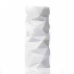 Мастурбатор Tenga 3D Polygon з ламаною текстурою, 24х7 см (білий) - мініатюра 2