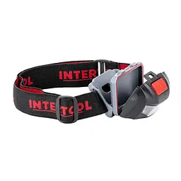 Ліхтар налобний Intertool LB-0302 світлодіодний з червоним світлом 4 режими роботи на батарейках
