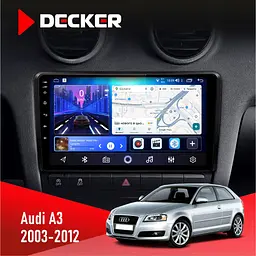 Штатна магнітола Audi A3 2003-2012 Decker D9-006 4x64, 4G Decker (НФ-00003489)
