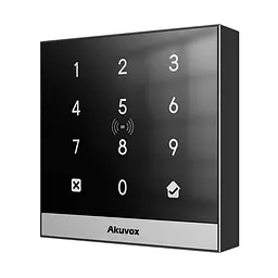 Термінал контролю доступу Akuvox A02 з клавіатурою та зчитувачем EM-Marine / Mifare / NFC (61-00103) - мініатюра 1