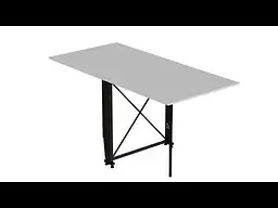 Стіл-книга трансформер Оріон 2 Ferrum-decor 750x1520x730 Чорний метал ДСП Біле 16 мм (FRD-104583) - мініатюра 9