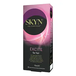 Збуджувальний гель SKYN Excite for her 15 мл, поколювання, ефект тепло-холод, містить L-аргінін - мініатюра 1