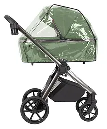 Коляска універсальна 2 в 1 Omega Perfect Green з люлькою та прогулянковим блоком (до 22 кг) CARRELLO Зелений - мініатюра 3