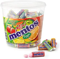 Драже фруктове Mentos mini fruit mix (відро) 10.5g*120 шт